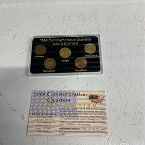 Denver Mint | 1999 Commemorative Quarters Gold Edition Set
